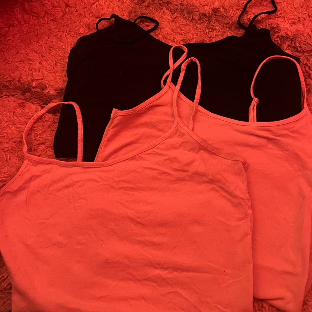 Black, White, and Tan tank tops!